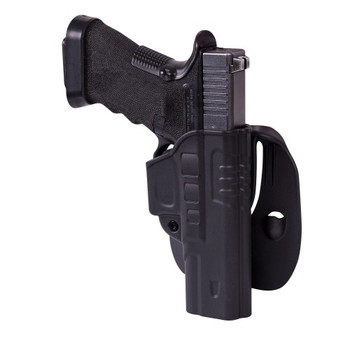 Fast Draw Holster for Glock 17 with Paddle - Military Grade Polymer Detail 1