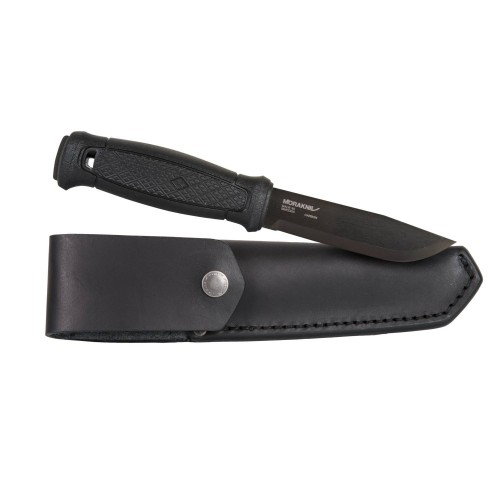 Morakniv® Garberg Black C (Leather Sheath) - Carbon Steel Detail 1