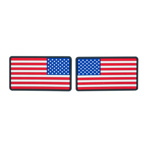 USA Large  Flag Patch (set - 2pcs.) - PVC Detail 1