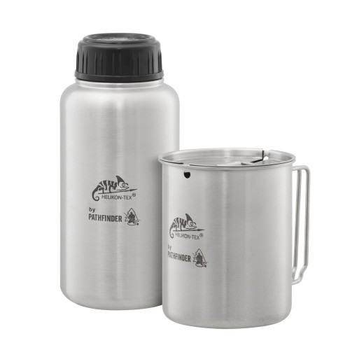 Pathfinder Stainless Steel Bottle & Cup Detail 1