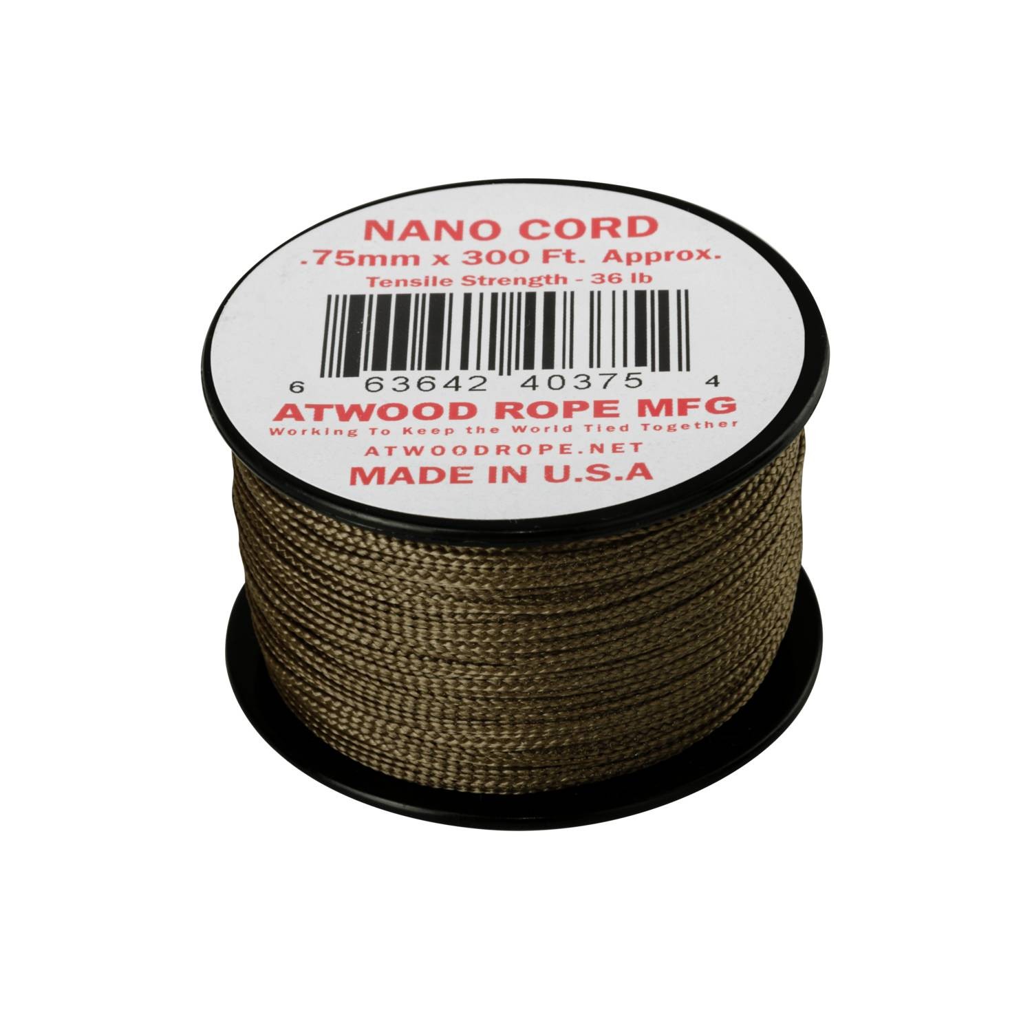 .75mm Nano Cord - Black